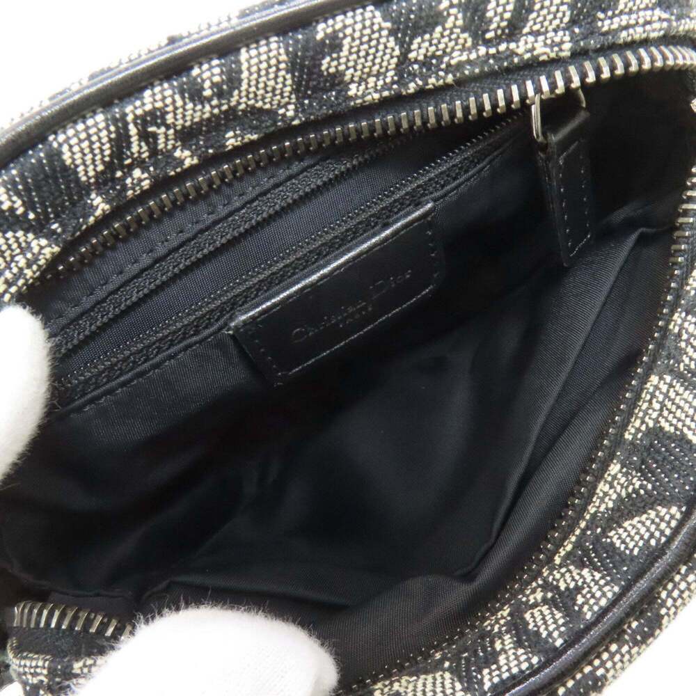 CHRISTIAN DIOR Black Canvas Trotter Shoulder Bag - Picture 5 of 16